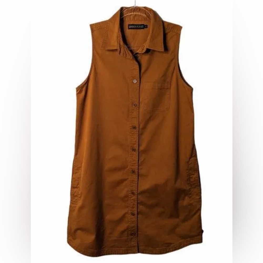 United by Blue Women’s Pinnacle Commuter Dress Carmel Color Size S Organic